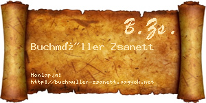 Buchmüller Zsanett névjegykártya