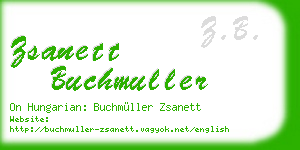 zsanett buchmuller business card