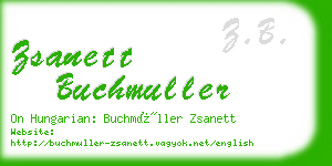 zsanett buchmuller business card